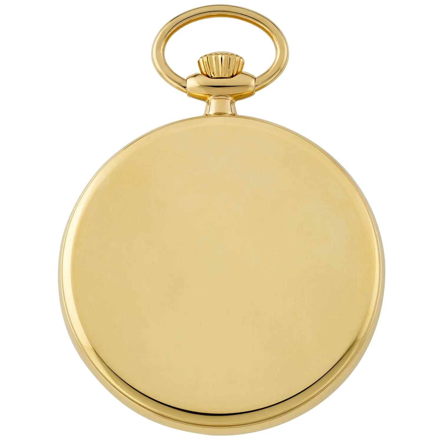 Gotham Men's Gold-Plated Stainless Steel Mechanical Hand Wind Railroad Pocket Watch # GWC14100G