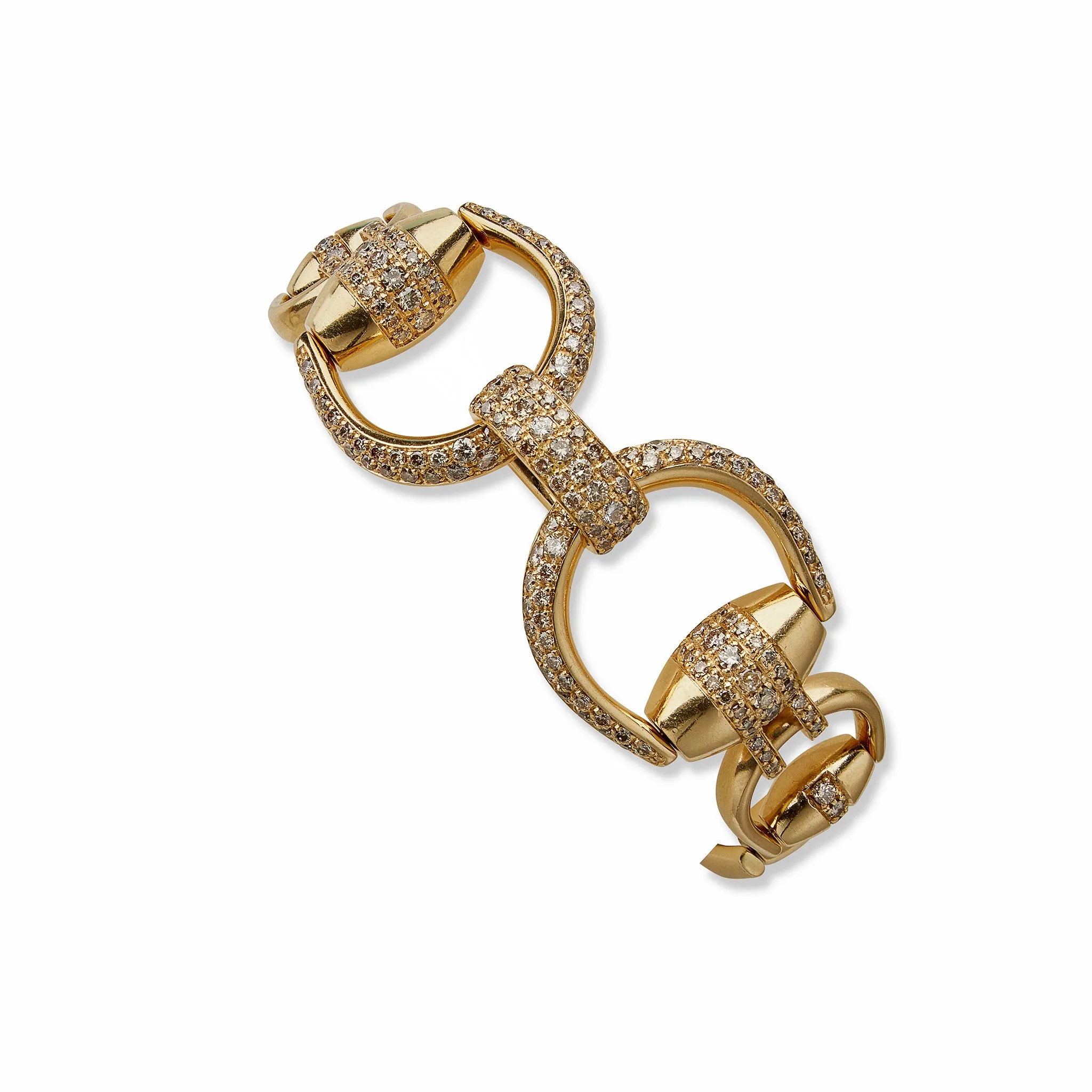 Gucci Colored Diamond Horsebit Bracelet