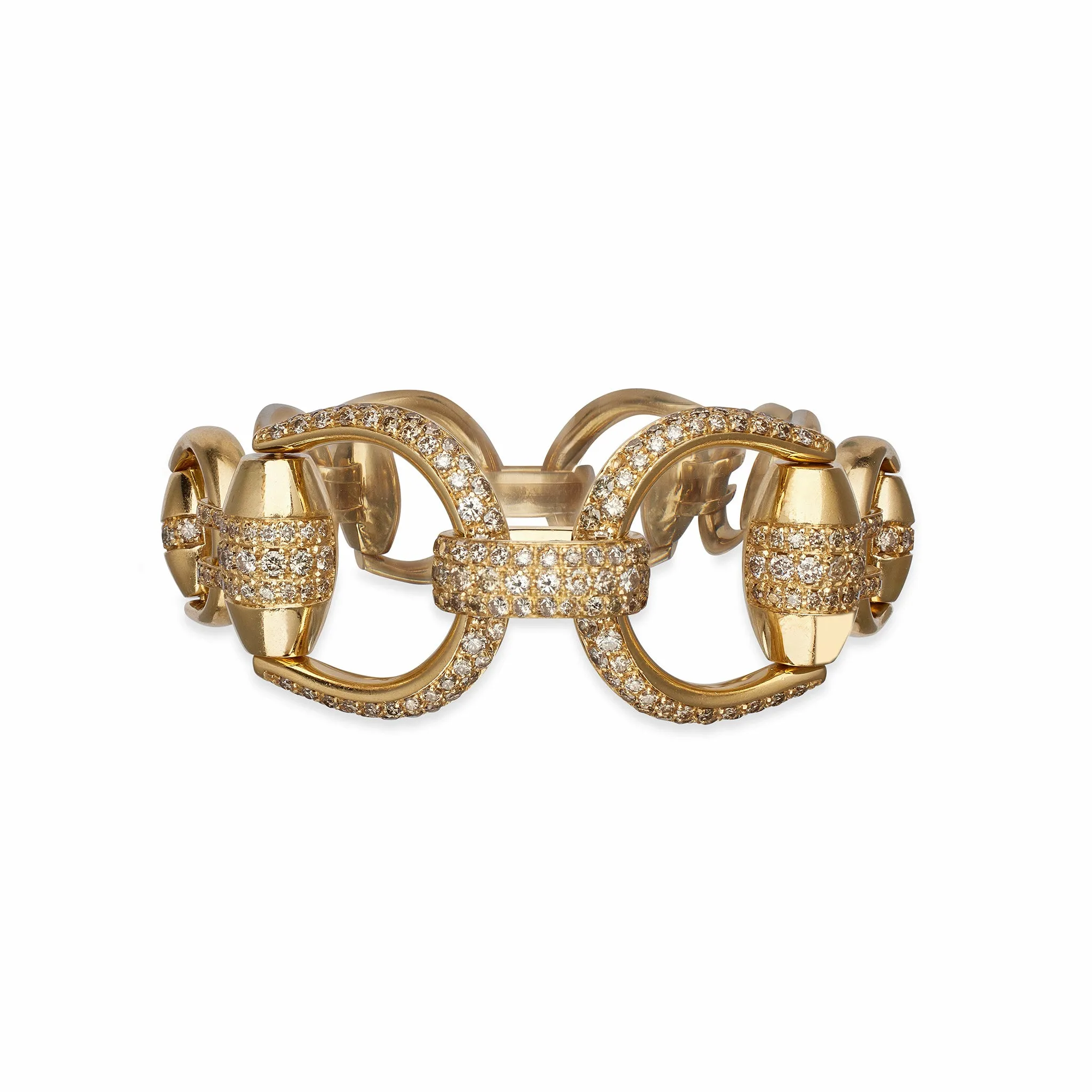 Gucci Colored Diamond Horsebit Bracelet