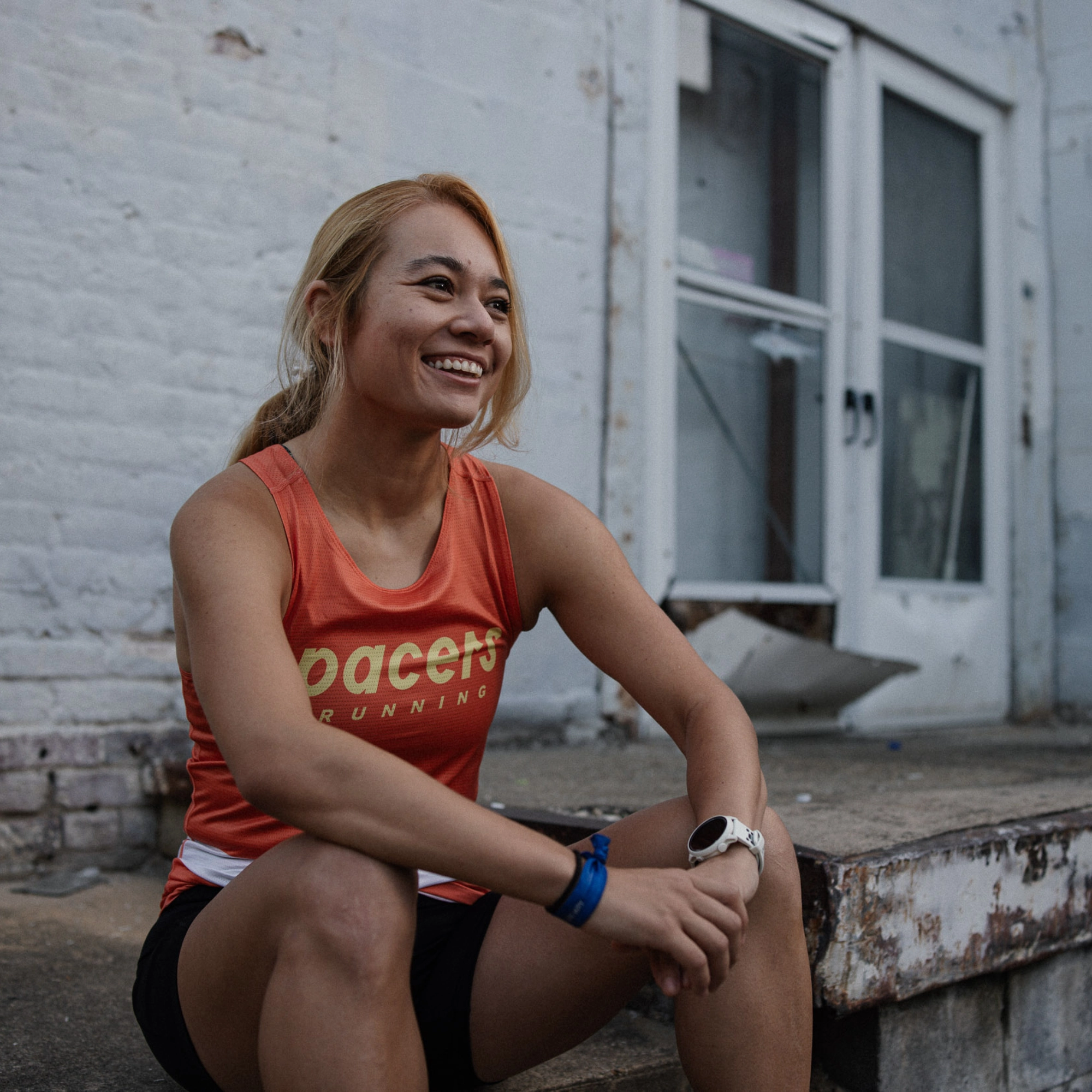 Health Monitors 2:02 Women's Sunset Singlet