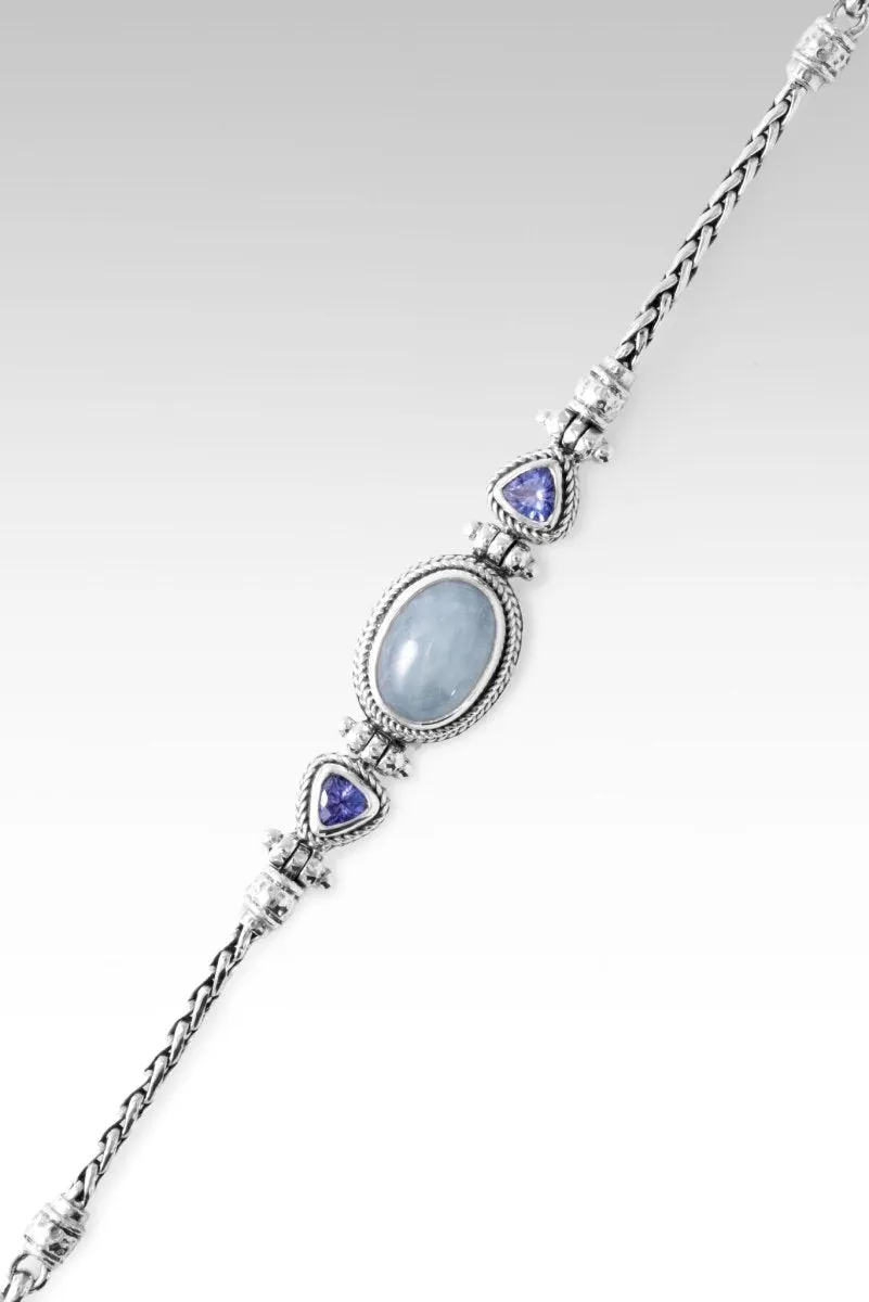 Hopeful Horizon Bracelet? in Aquamarine & Tanzanite