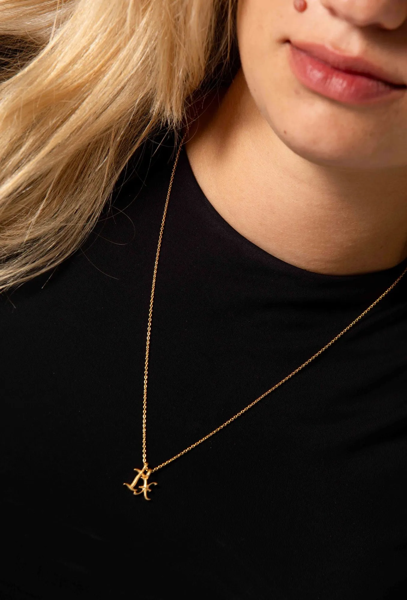 IX K Ice 22K Gold Plated Pendant