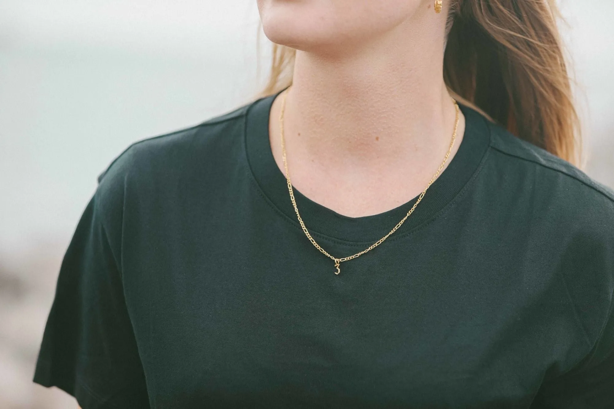 IX Lucky Number 5 Gold Plated Pendant