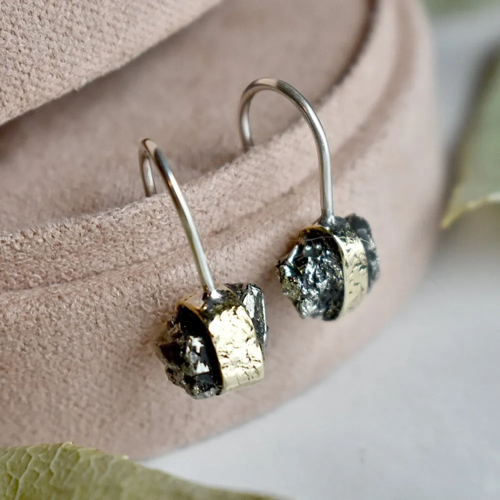 Jacinta Pyrite Drop Earring