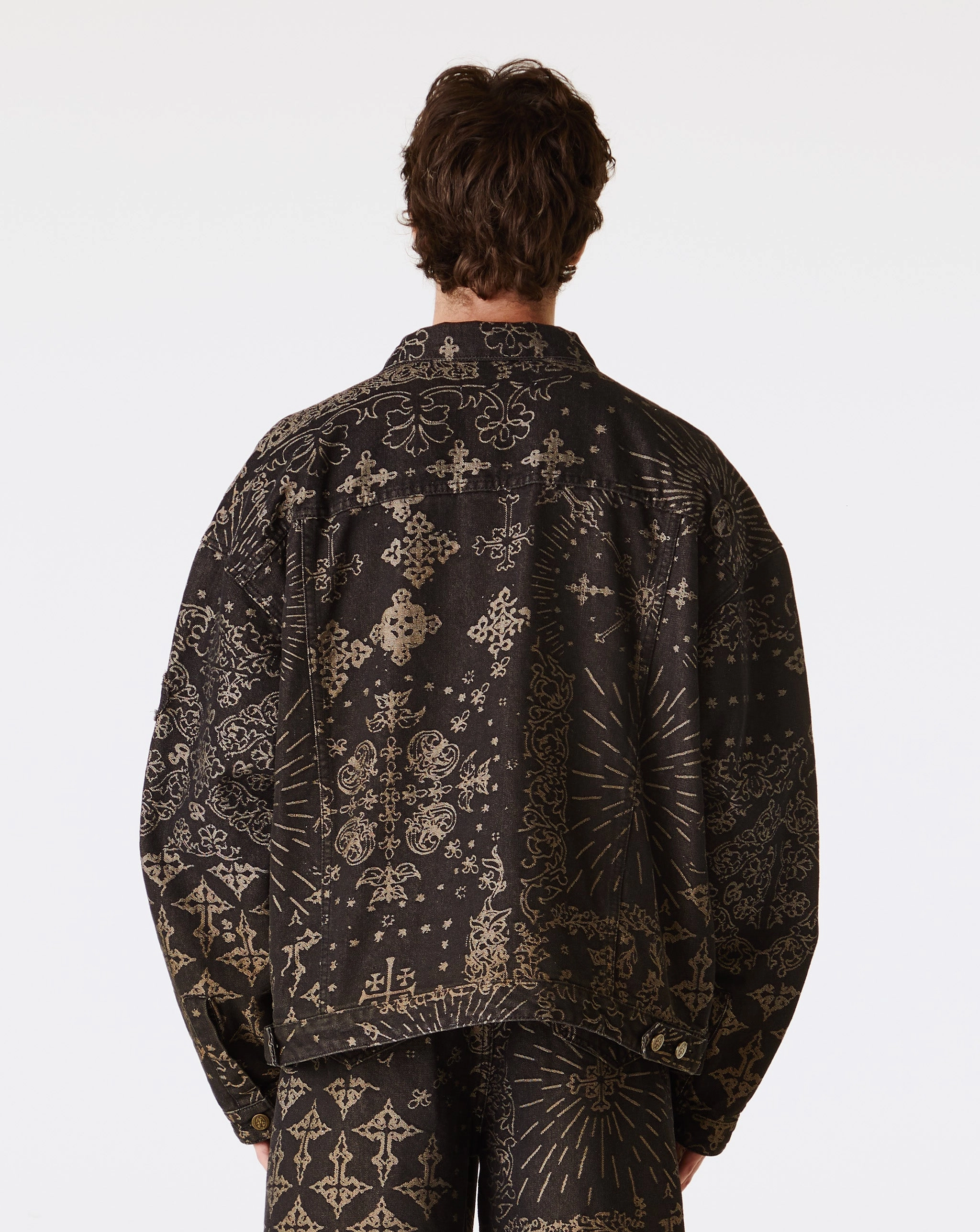 Jacquard Denim Jacket
