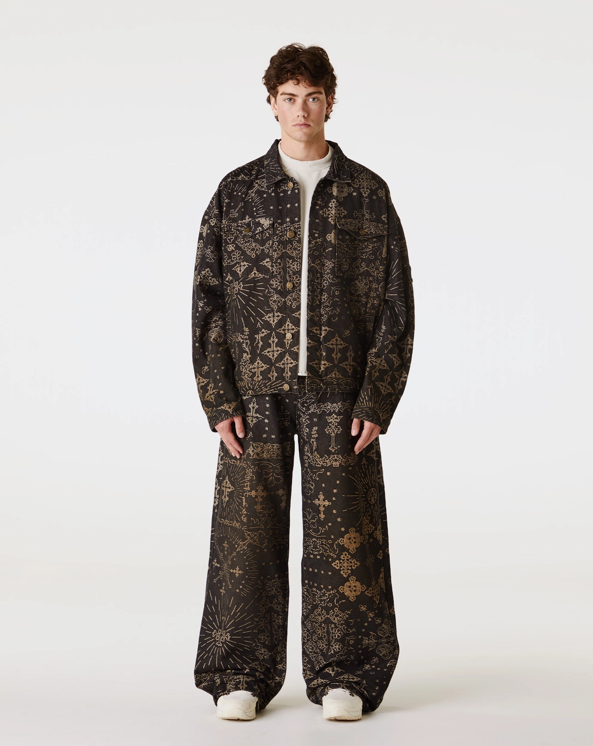 Jacquard Denim Jacket