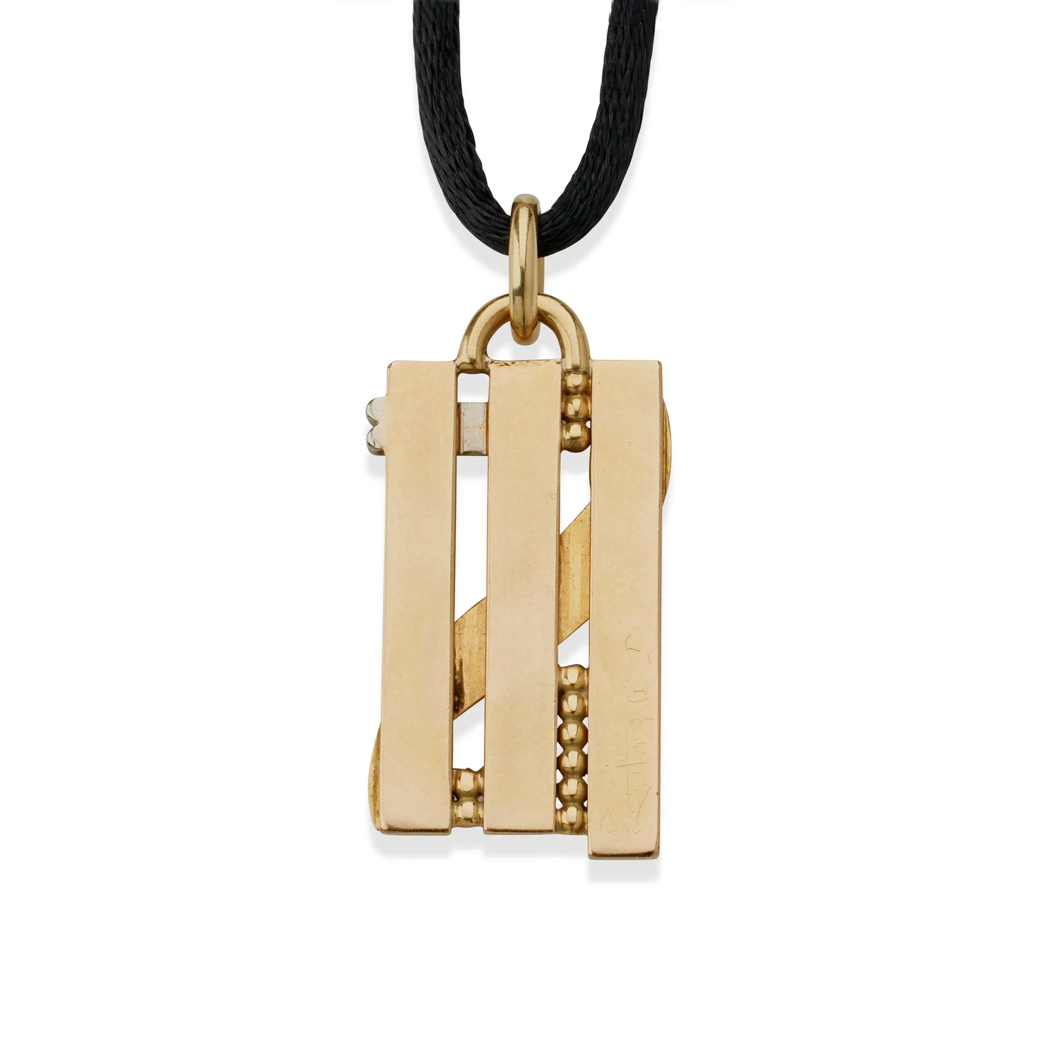 Jean Desprs Modernist 18K Gold Pendant