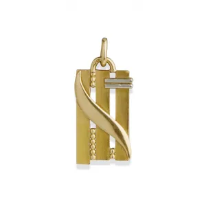 Jean Desprs Modernist 18K Gold Pendant