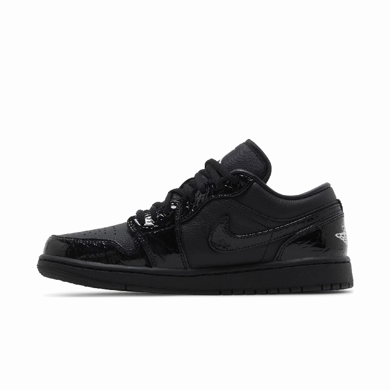 Jordan 1 Low SE Patent Elephant Black (Women's)