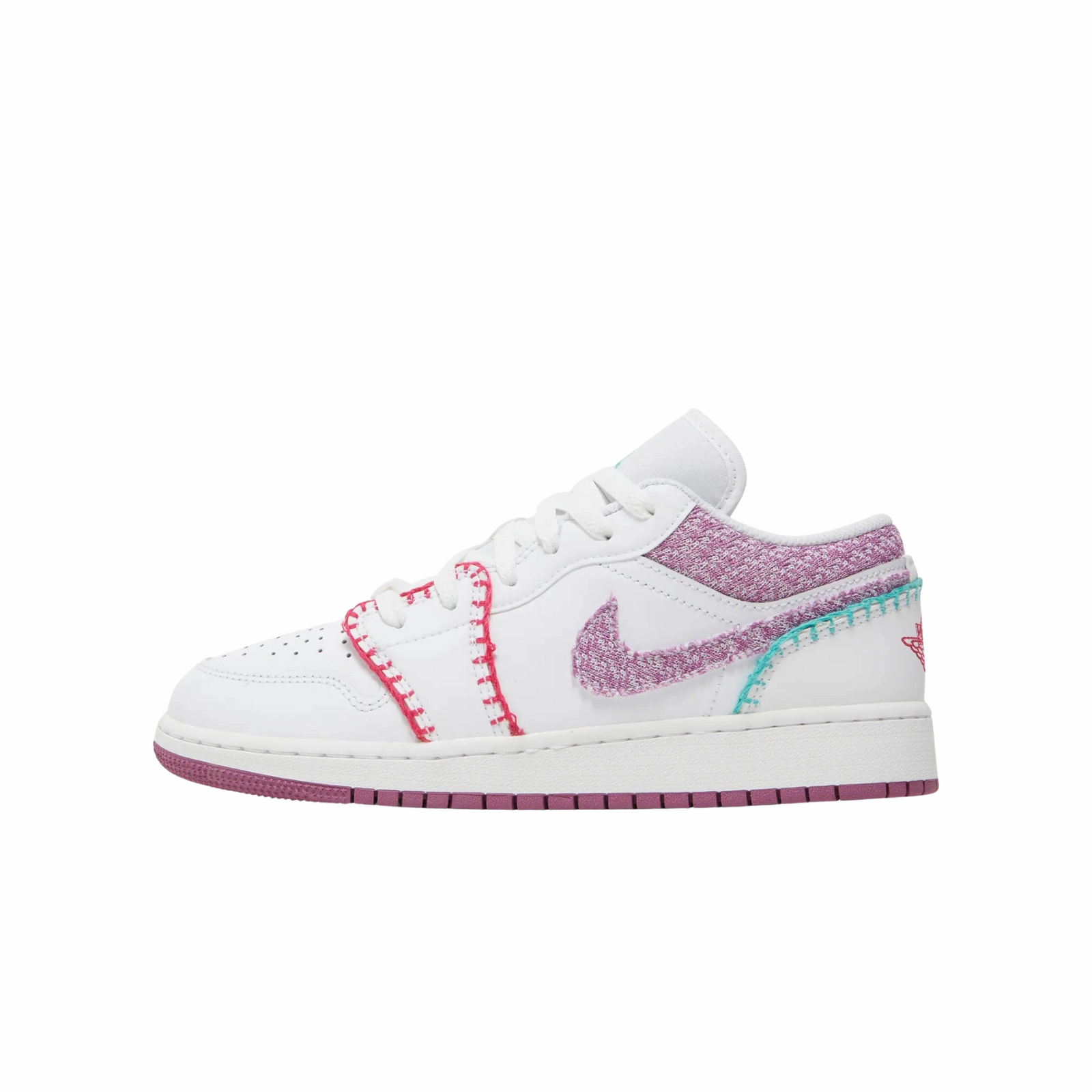 Jordan 1 Low White Light Bordeaux (GS)