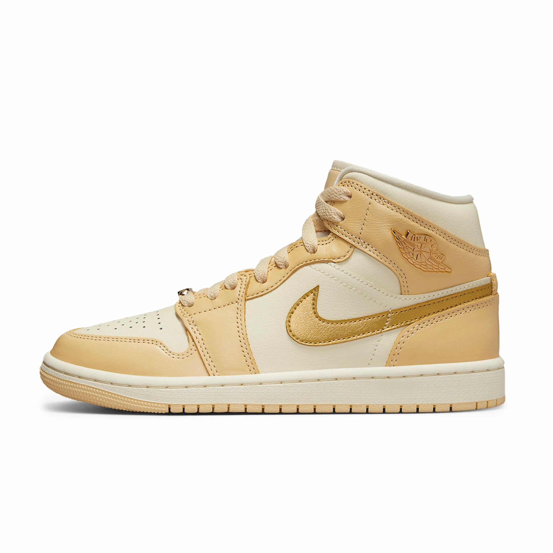 Jordan 1 Mid SE Pale Vanilla Metallic Gold (W)