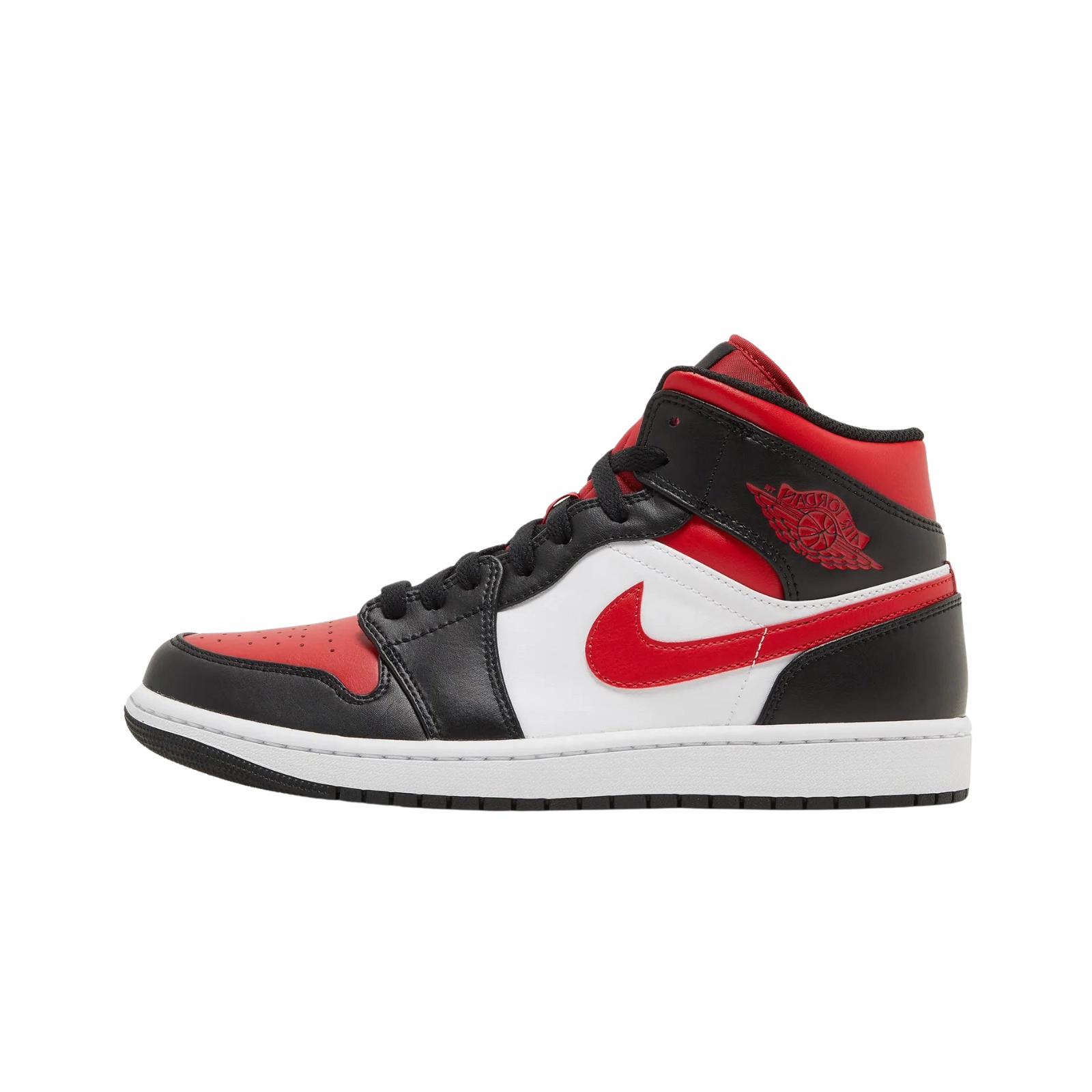 Jordan 1 Mid White Black Red (2022)
