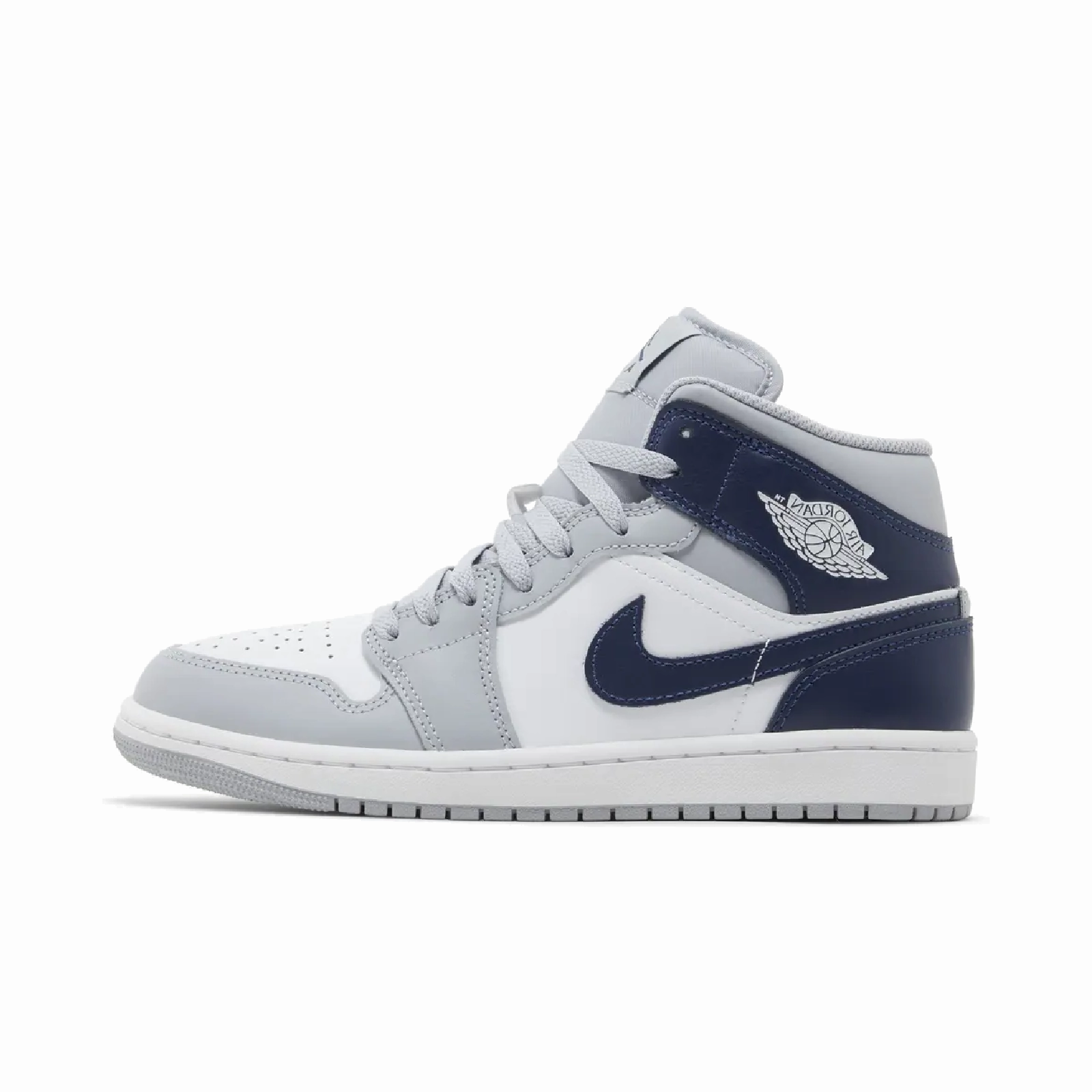 Jordan 1 Mid Wolf Grey Midnight Navy