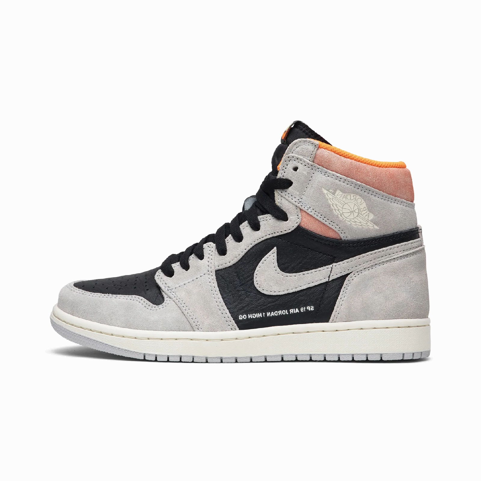 Jordan 1 Retro High Neutral Grey Hyper Crimson