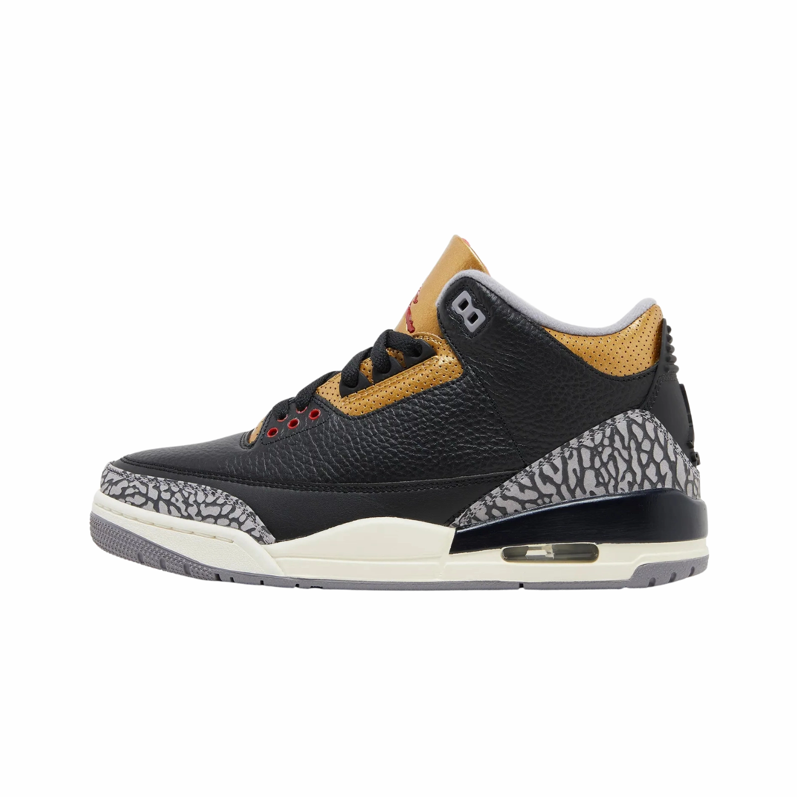 Jordan 3 Retro Black Cement Gold (Women's)