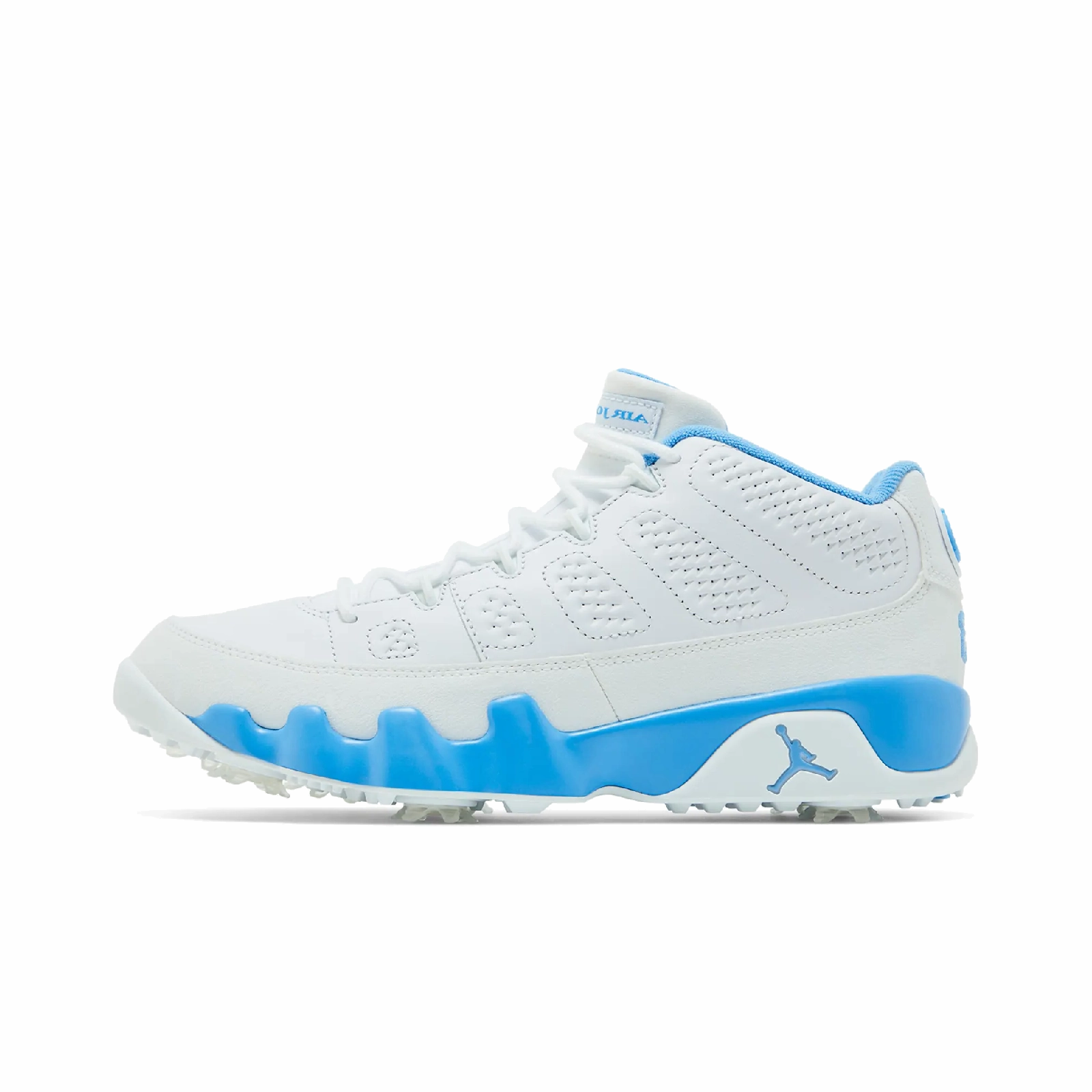 Jordan 9 Retro Low Golf White University Blue