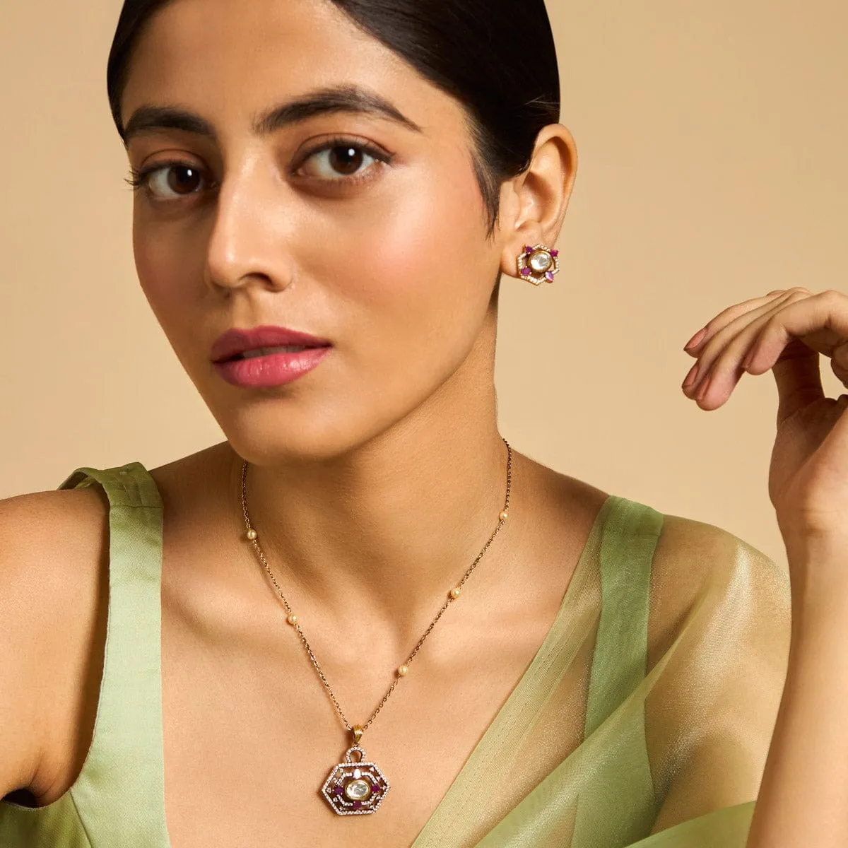 Kundan Necklace 173026