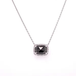 Ladies Raw Diamond Pendant