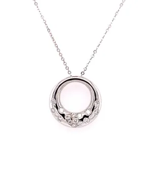 Ladies Scatter Diamond Pendant