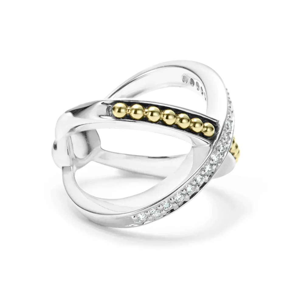 Lagos KSL Diamond X Ring