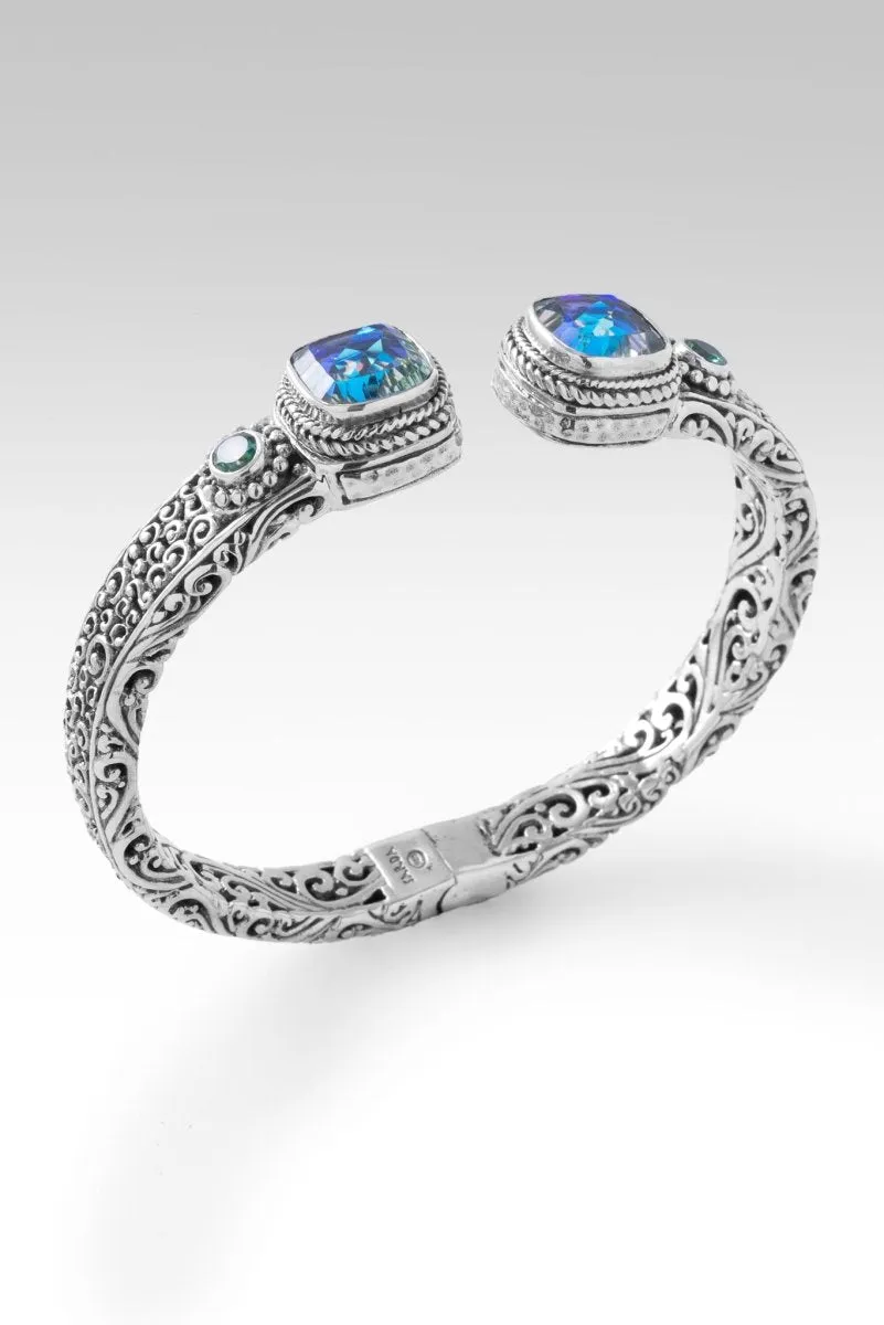 Legacy of Faithfulness Tip-to-Tip Bracelet? in Green Reflections? Mystic Quartz & Bali Hai? Mystic Topaz