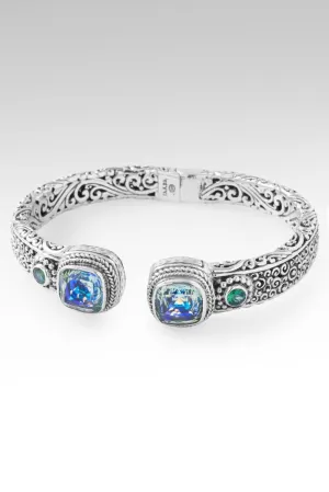 Legacy of Faithfulness Tip-to-Tip Bracelet? in Green Reflections? Mystic Quartz & Bali Hai? Mystic Topaz