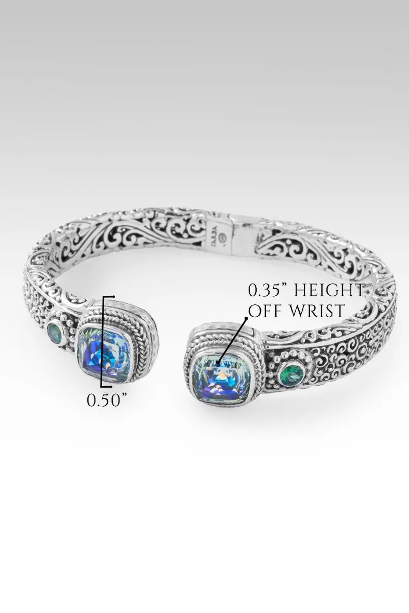 Legacy of Faithfulness Tip-to-Tip Bracelet? in Green Reflections? Mystic Quartz & Bali Hai? Mystic Topaz