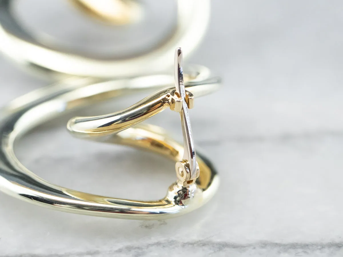 Looping Gold Drop Earrings