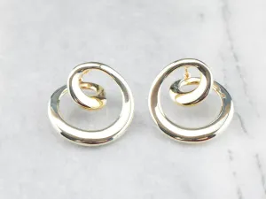 Looping Gold Drop Earrings