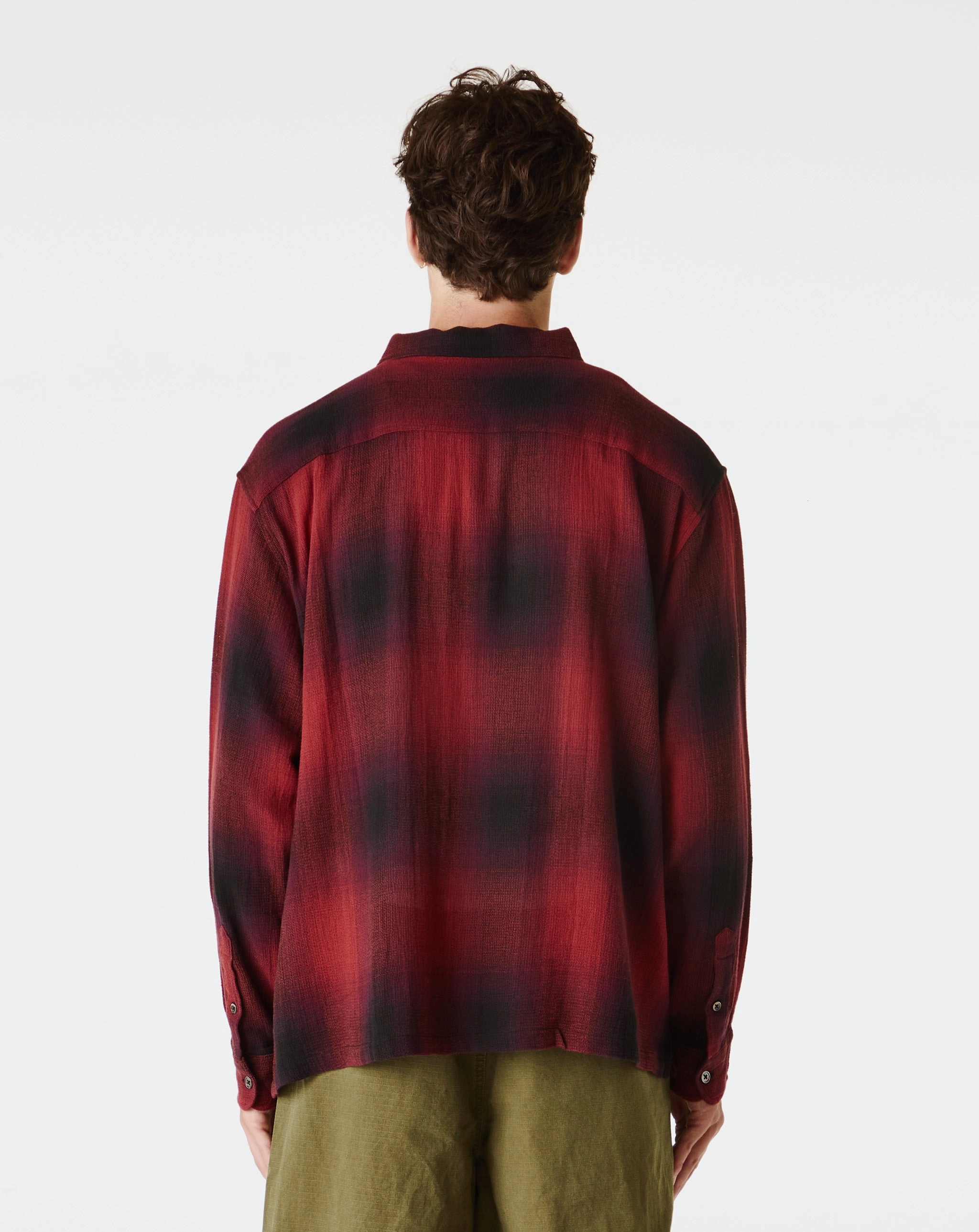 Loose Weave Plaid Shirt