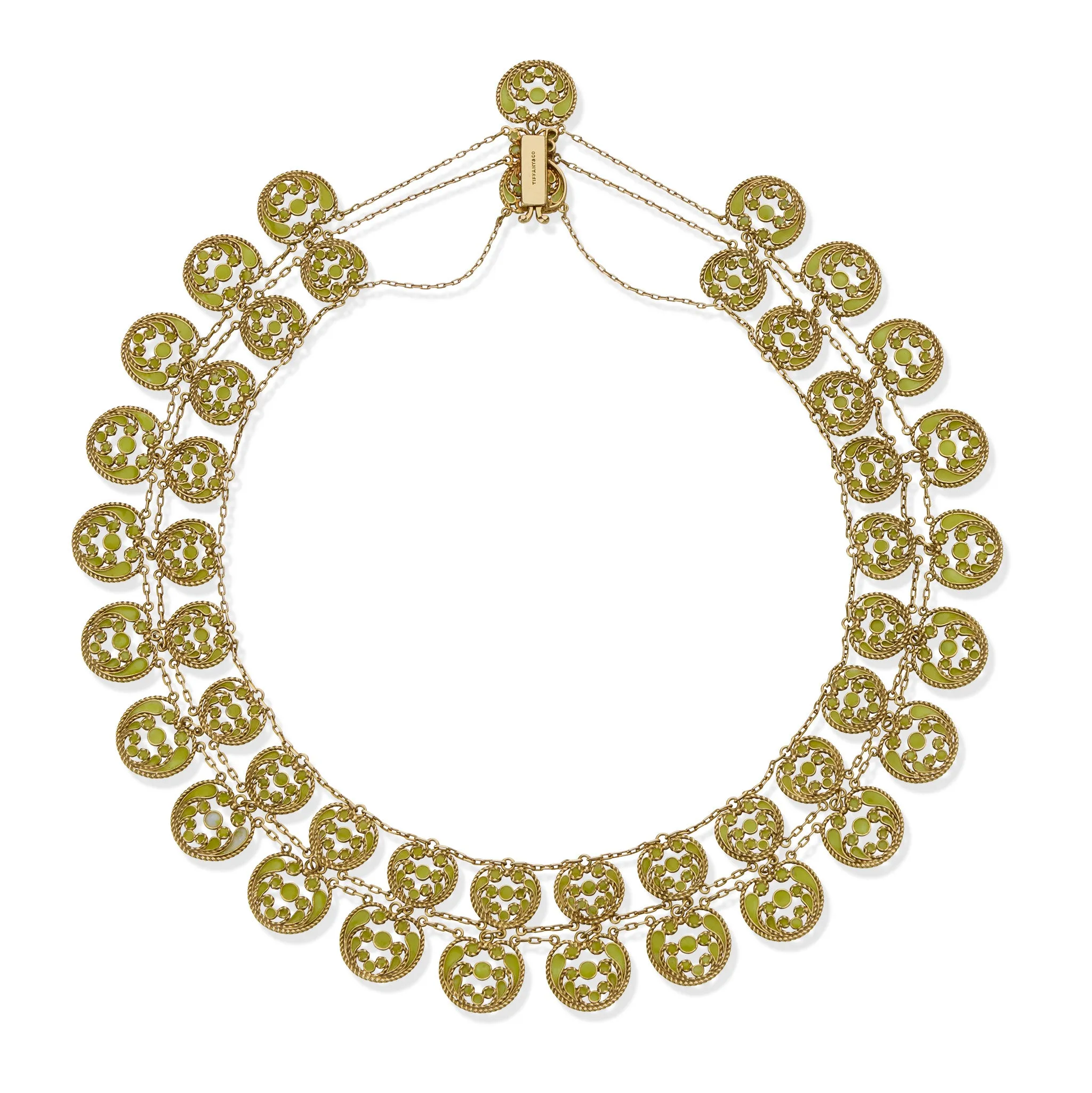 Louis Comfort Tiffany for Tiffany & Co. Enamel Necklace