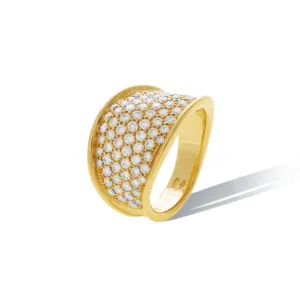 Marco Bicego Lunaria Alta 18ct Yellow Gold 1.66ct Diamond Ring