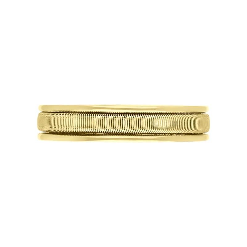 Marco Bicego Uomo 18ct Yellow Gold Unisex Thin Ring D