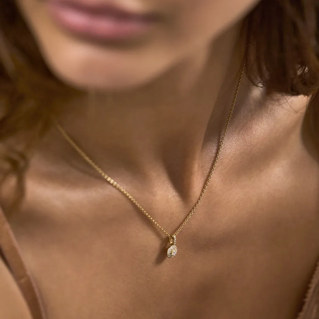 Matin 18K Whitegold Pendant w. 37 Diamonds