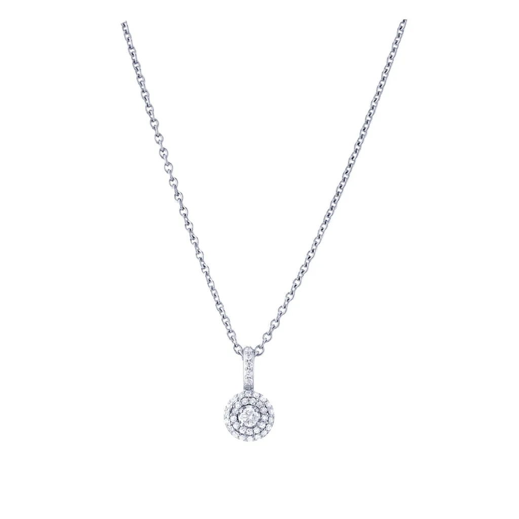 Matin 18K Whitegold Pendant w. 37 Diamonds