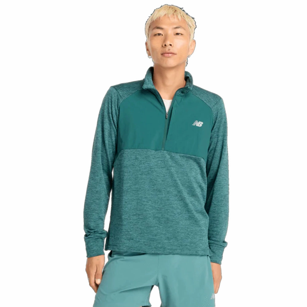 Men's New Balance Athletics Heat Grid 1/2 Zip Festivals Shampoo