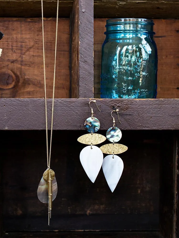 Meridian Shell Necklace - Gold