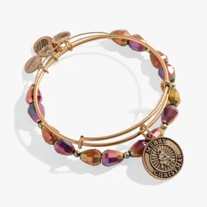 Merry Christmas Charm Bangle Set of 2