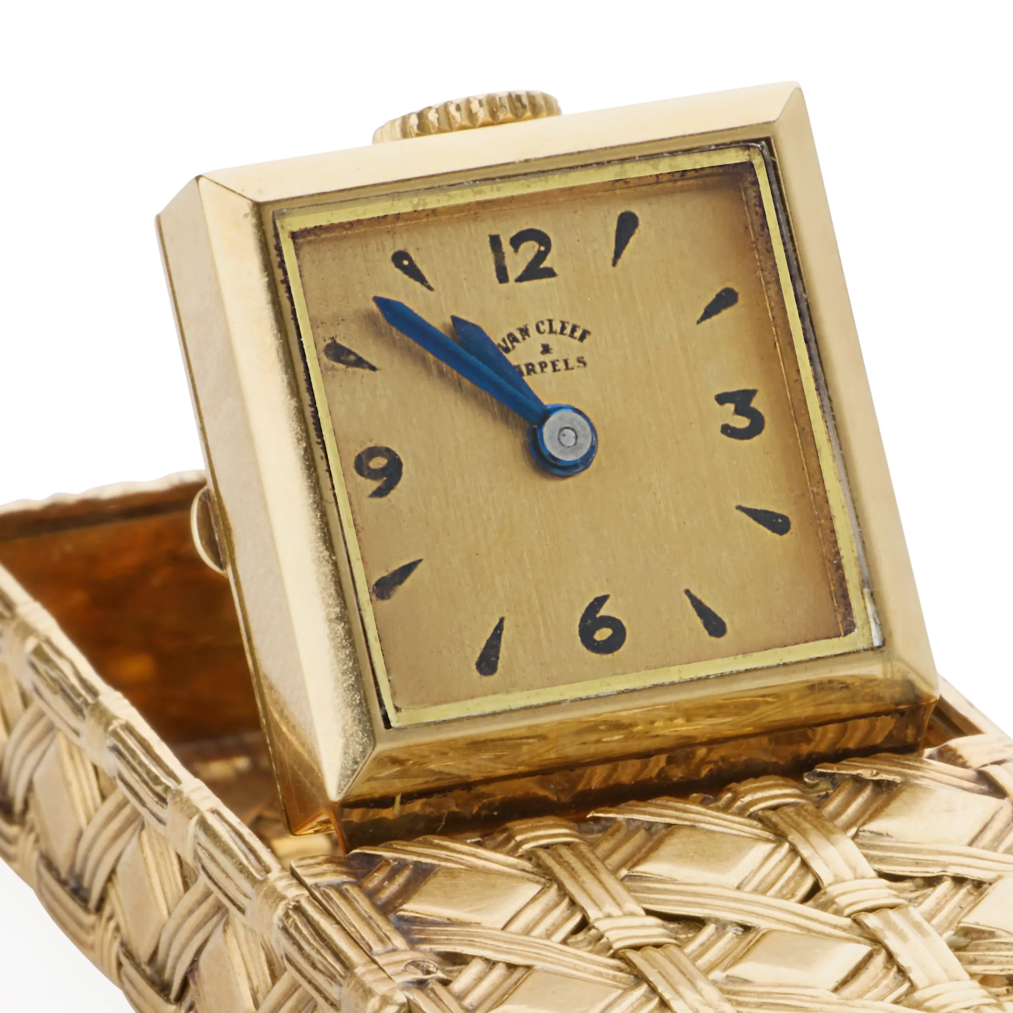 Mid-century Van Cleef & Arpels Paris 18K Gold "Drawer" Watch