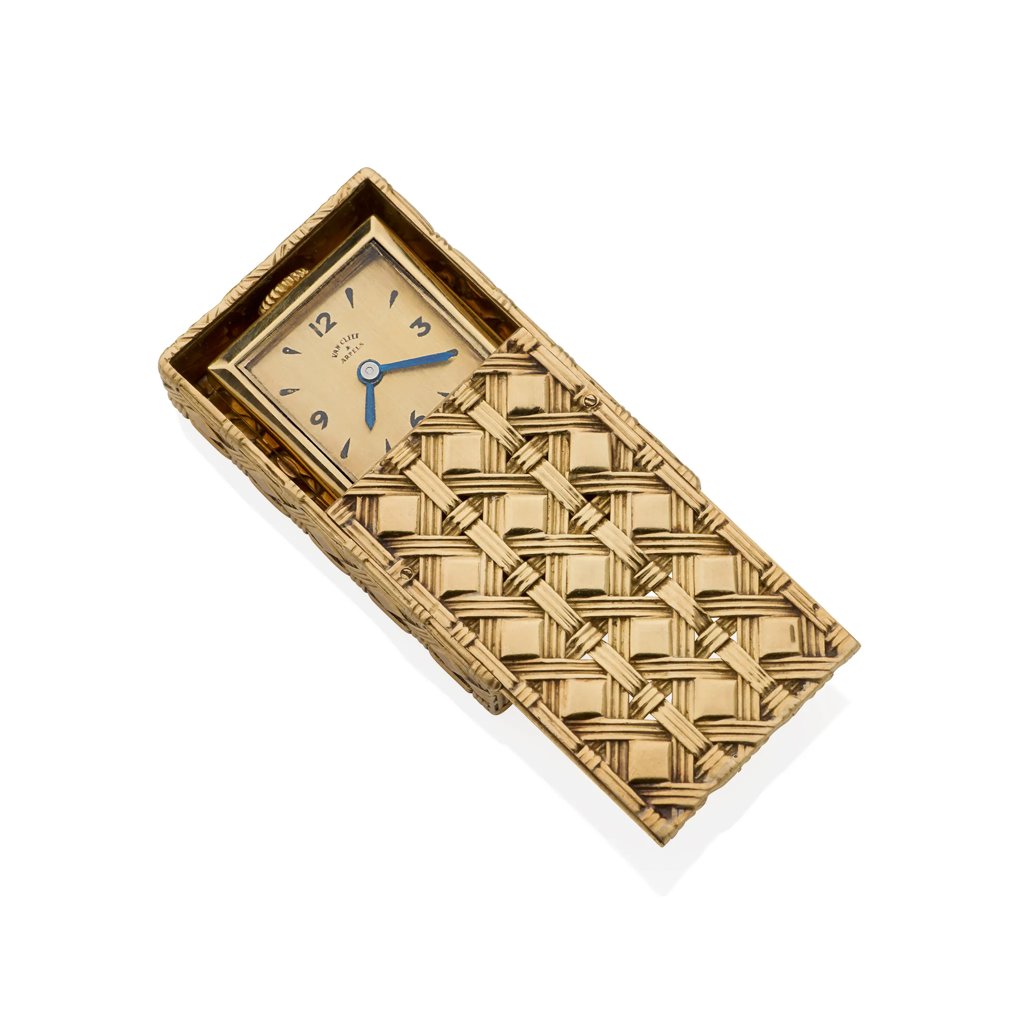 Mid-century Van Cleef & Arpels Paris 18K Gold "Drawer" Watch