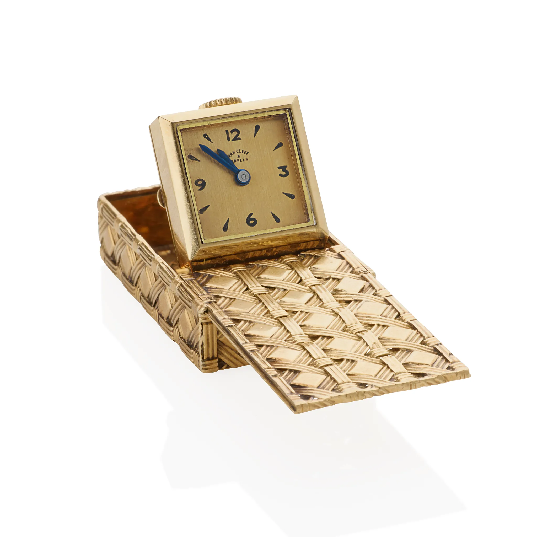 Mid-century Van Cleef & Arpels Paris 18K Gold "Drawer" Watch