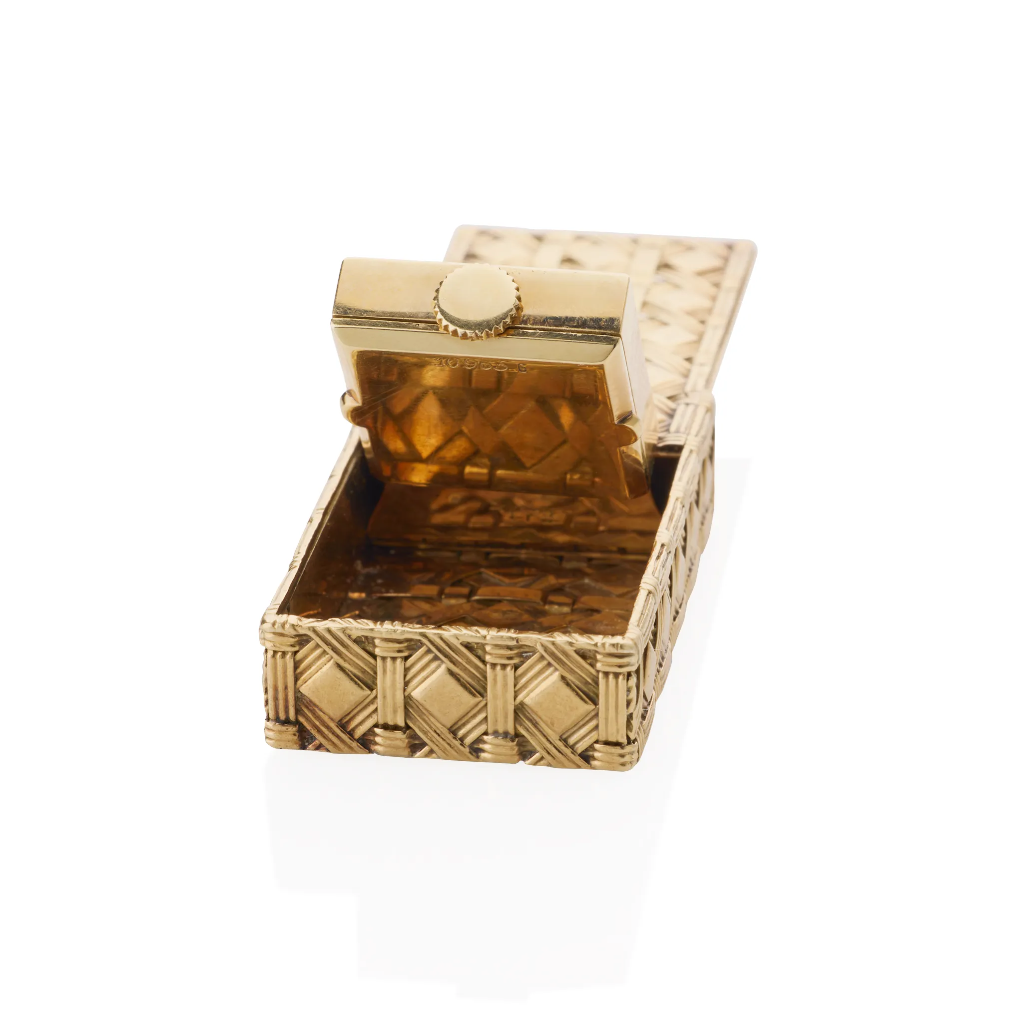 Mid-century Van Cleef & Arpels Paris 18K Gold "Drawer" Watch