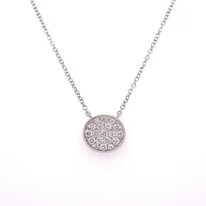 Milgrain Diamond Pendant