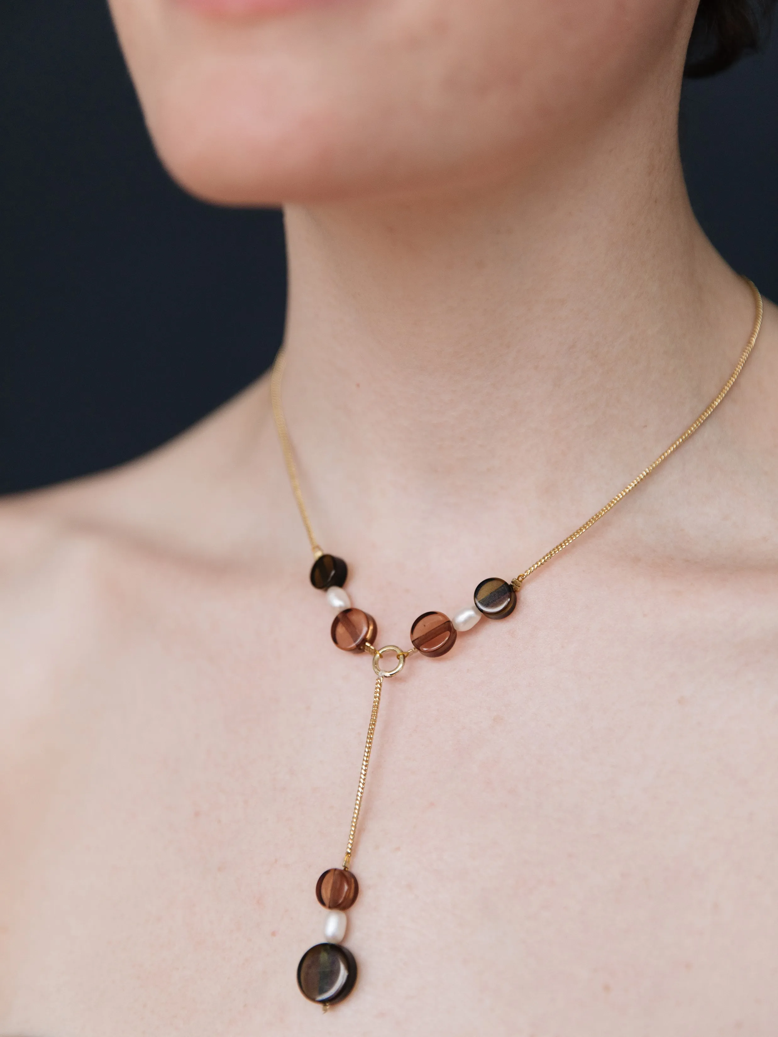 Mod Bead Necklace - Gold