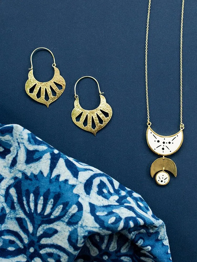 Moon Child Necklace - White