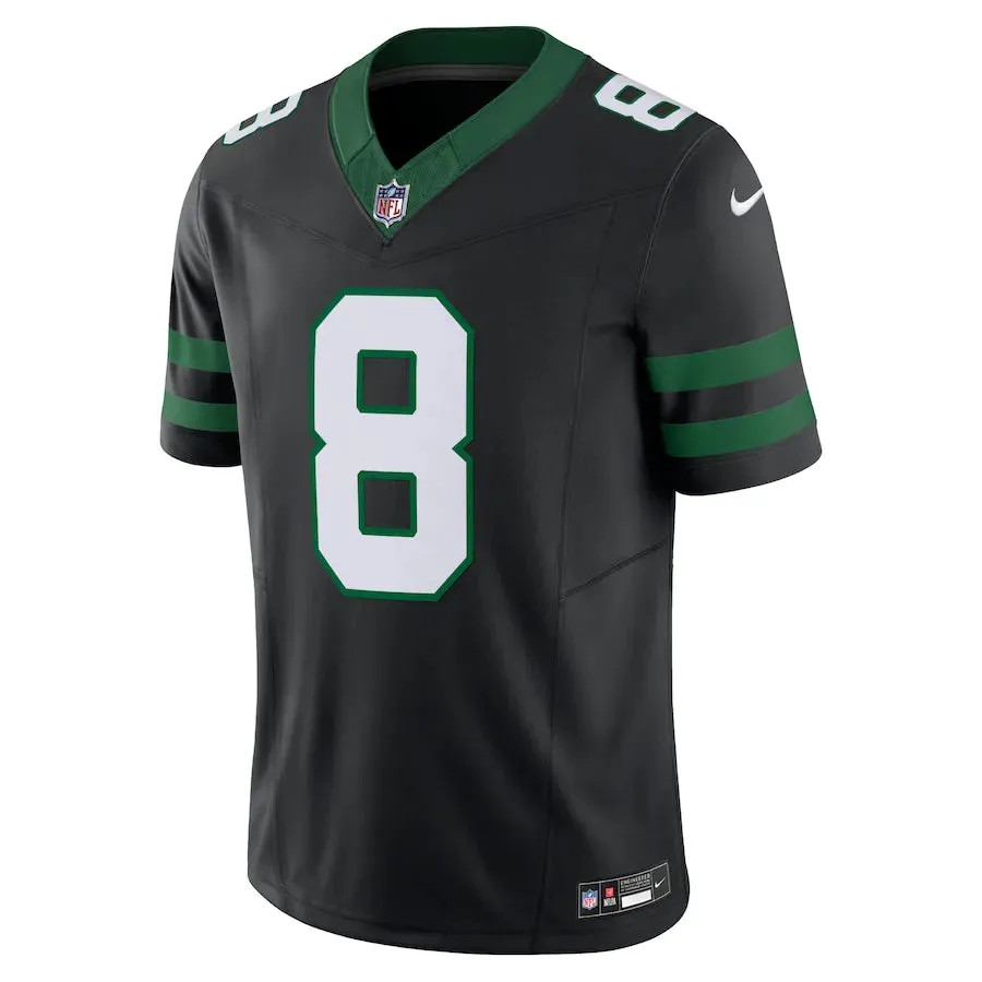 national team fan gear Camisa NFL New York Jets Black Aaron Rodgers 8 Nike Legacy Jersey Preta