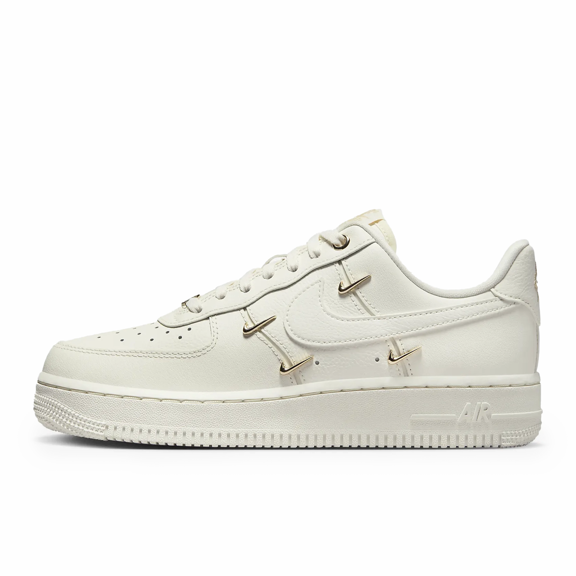 Nike Air Force 1 '07 LX CN Sail Gold Mini Swooshes (Women's)