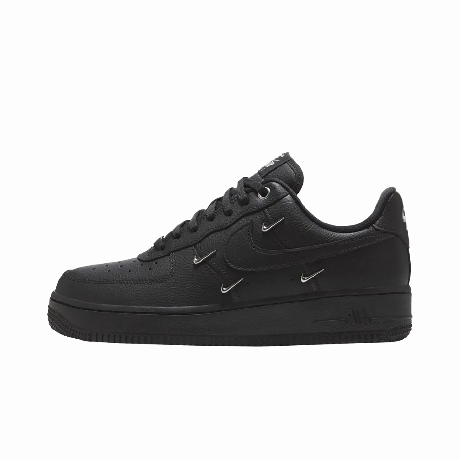 Nike Air Force 1 Low '07 LX Black Silver Mini Swoosh (Women's)