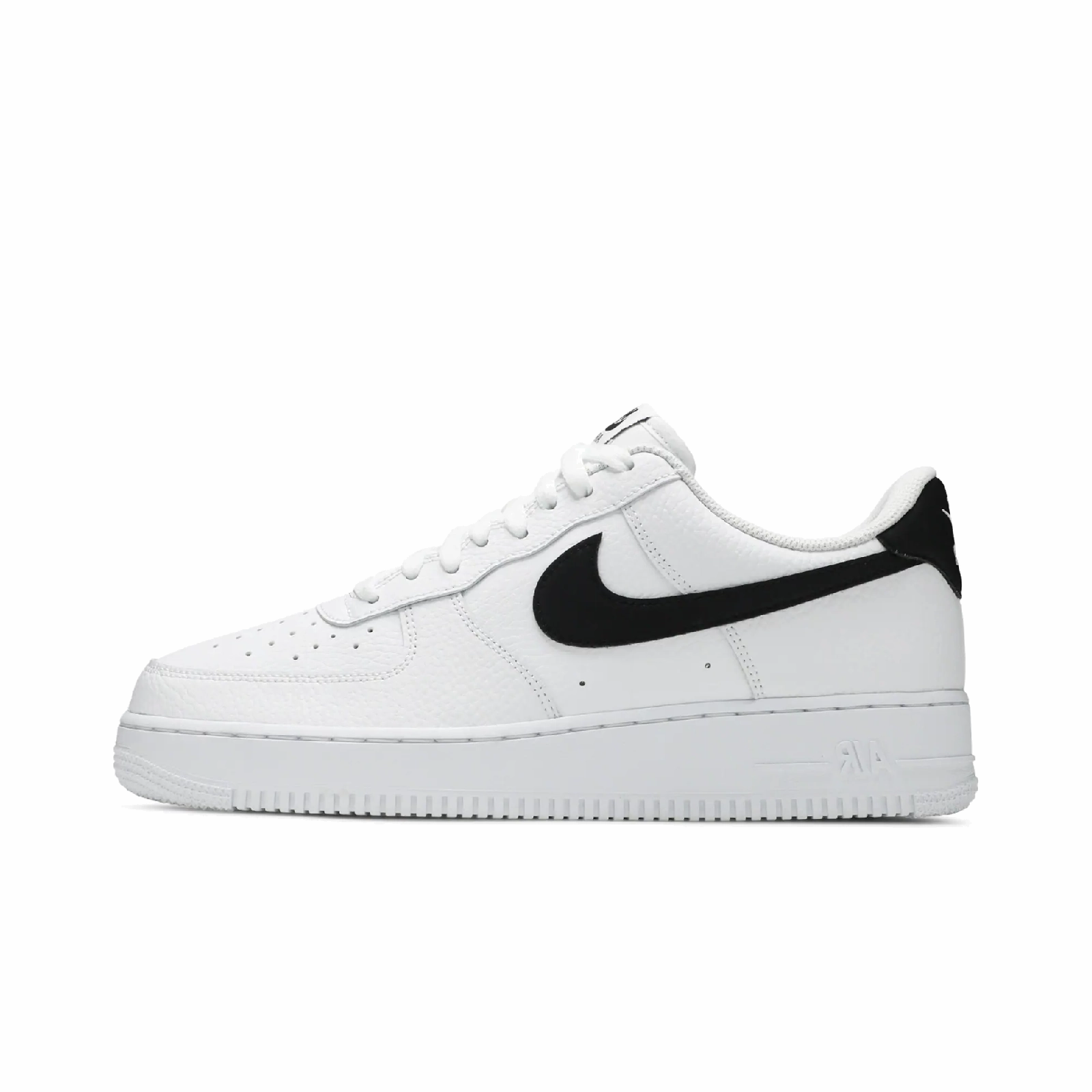 Nike Air Force 1 Low '07 White Black Pebbled Leather
