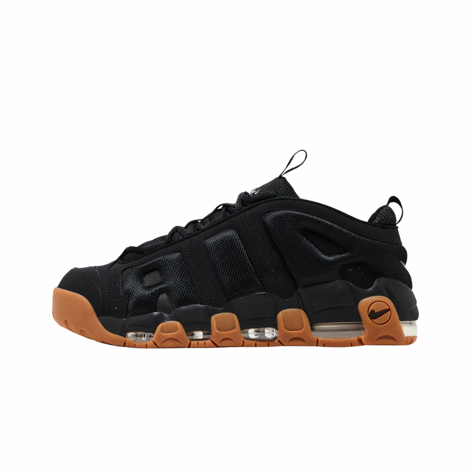 Nike Air More Uptempo Low Black Gum